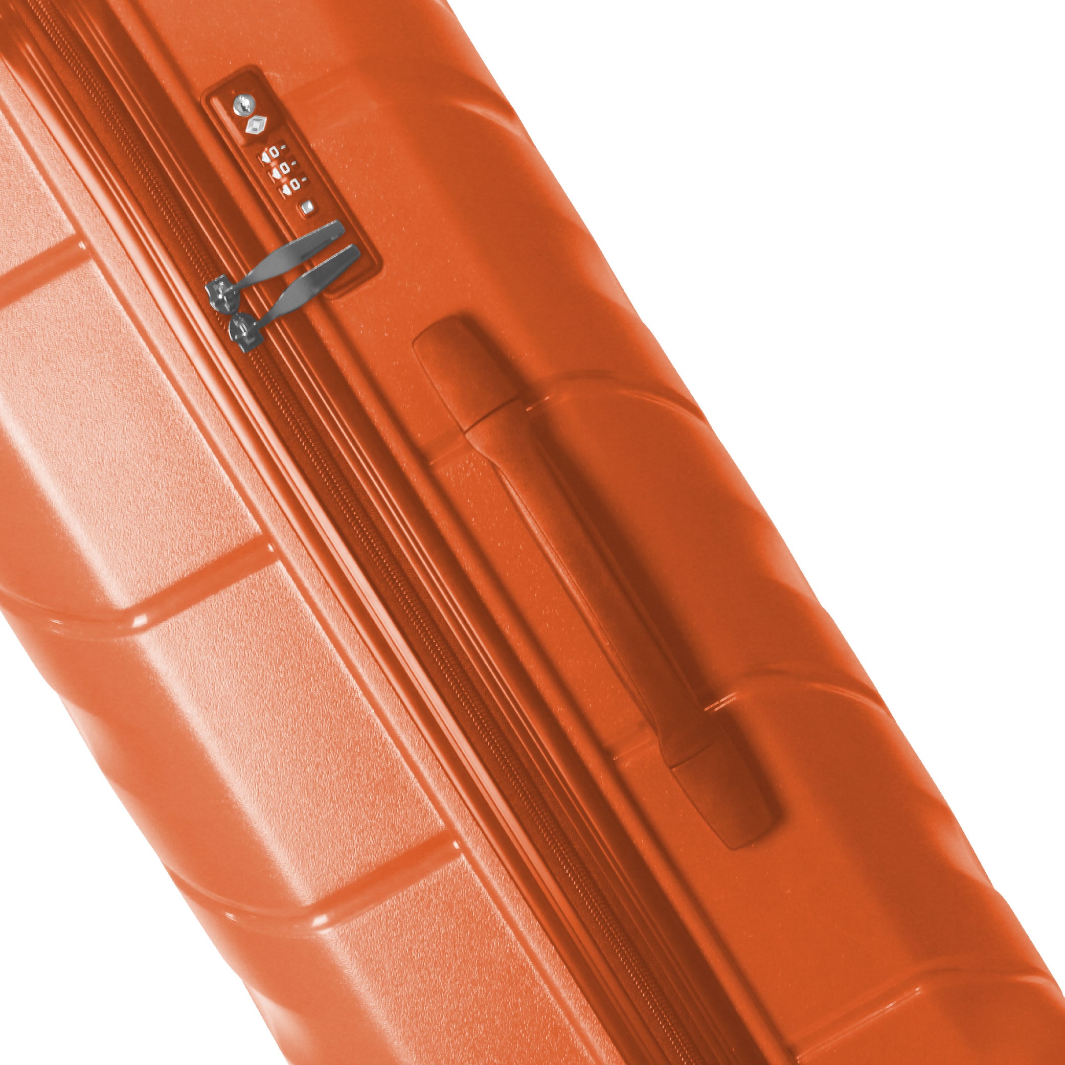 3-Piece Luggage Sets (20", 24", 28"), Suitcase With Wheels, Hardside Suitcase With Four Spinner Wheels And Scratch-Resistant Surface, Orange_voghion.com